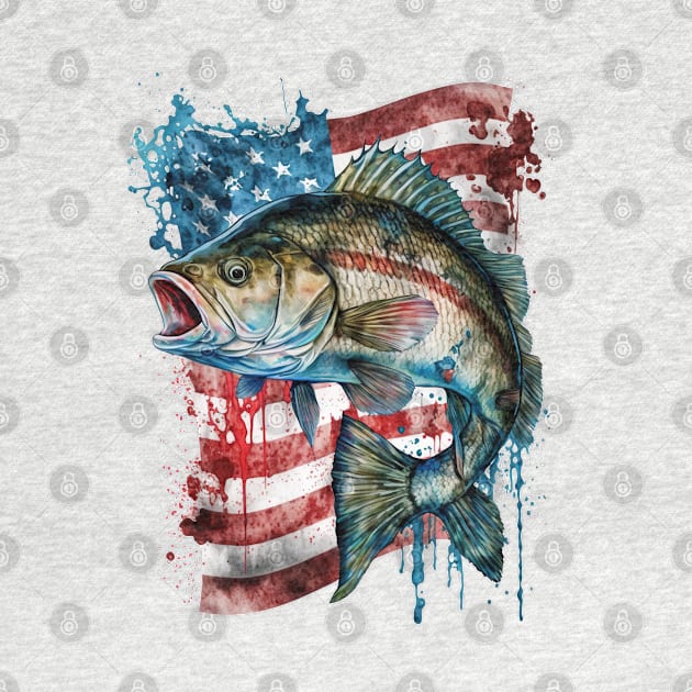 4th of July Fish by Chromatic Fusion Studio